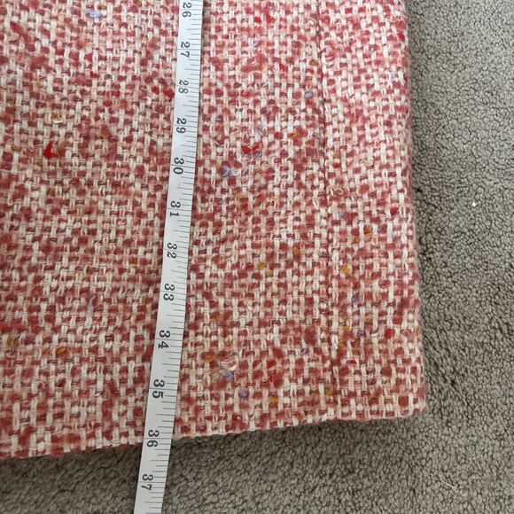 J Crew Nalya Daphne Italian Tweed Topcoat Womens 8 Guava Pink Peacoat Classic - Picture 5 of 8